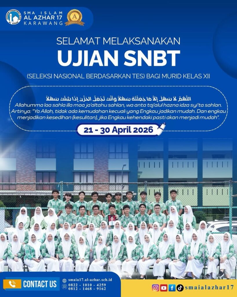 Sukses Ujian SNBT 2026 di SMA Islam Al Azhar 17 Karawang