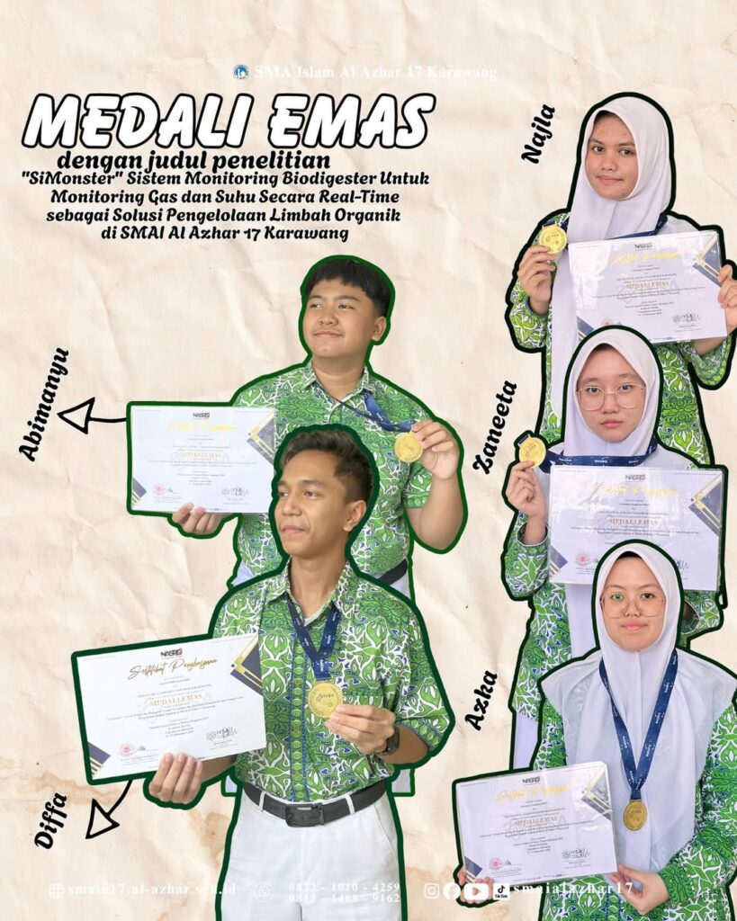 Medali Emas untuk Inovasi Sistem Monitoring Biodigester
